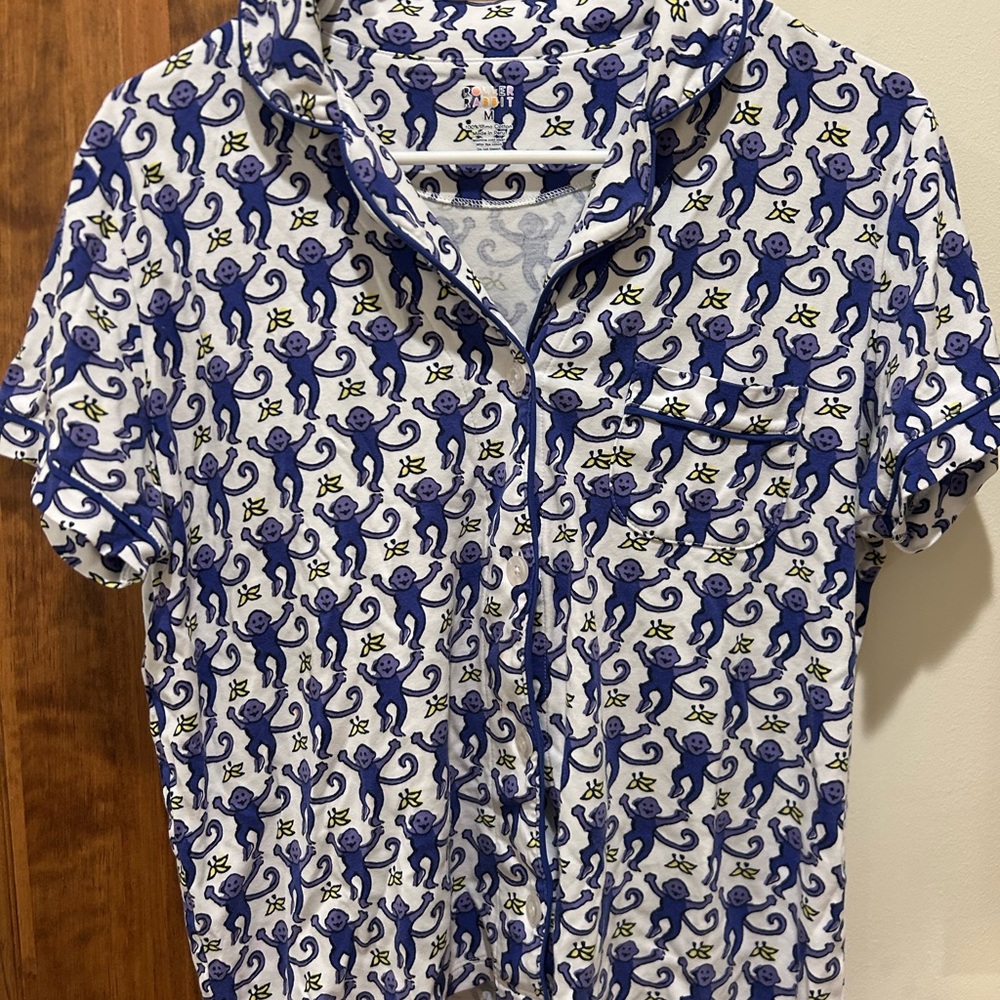 Roller Rabbit Sapphire Monkey Pj Set
